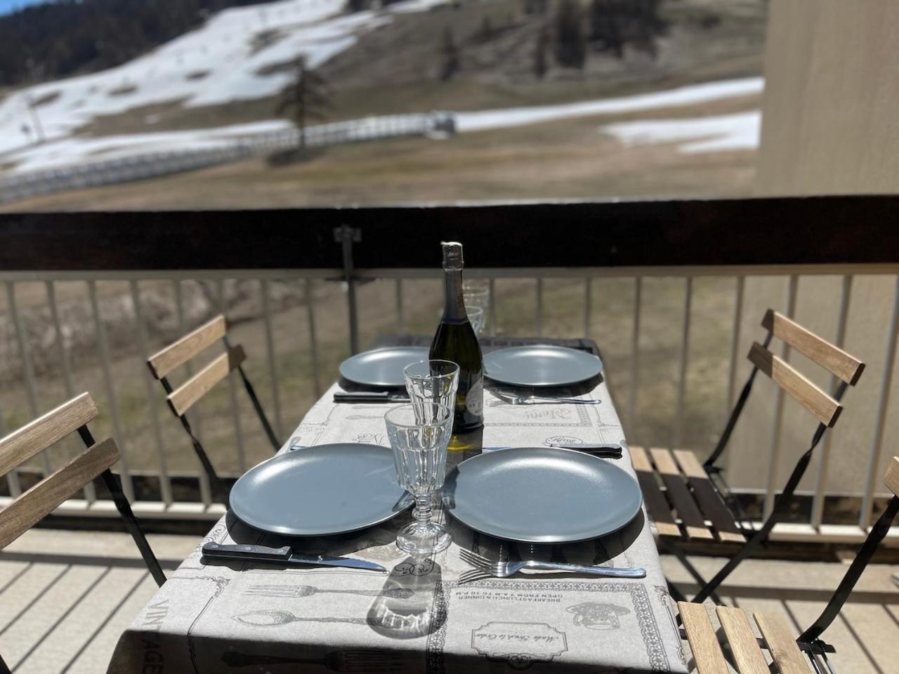 Studio Les Chalmettes 4 Personnes Au Pied Des Pistes Wifi - Balcon - Parking Montgenèvre Zewnętrze zdjęcie