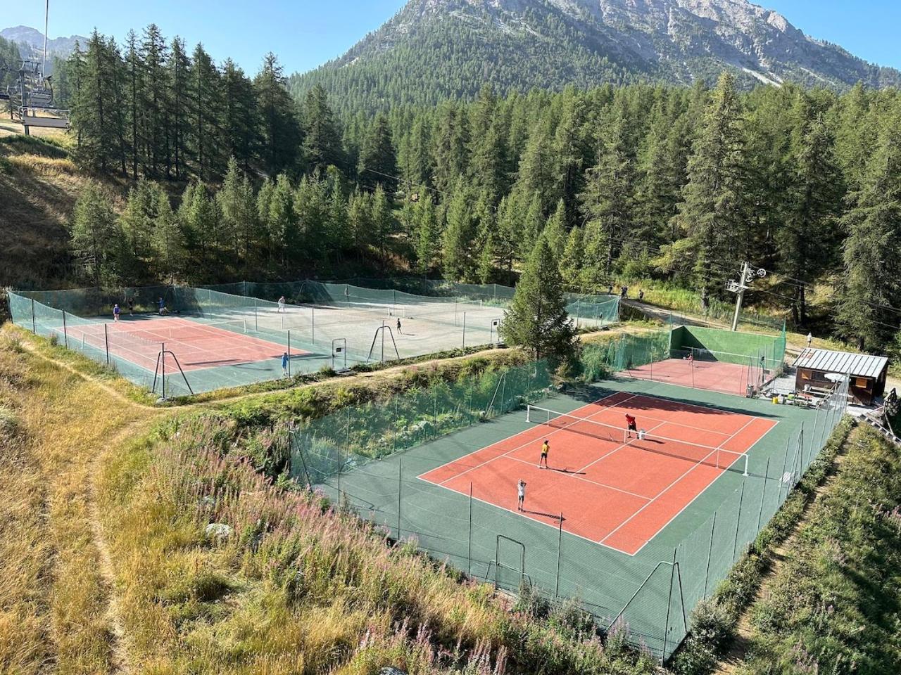 Studio Les Chalmettes 4 Personnes Au Pied Des Pistes Wifi - Balcon - Parking Montgenèvre Zewnętrze zdjęcie