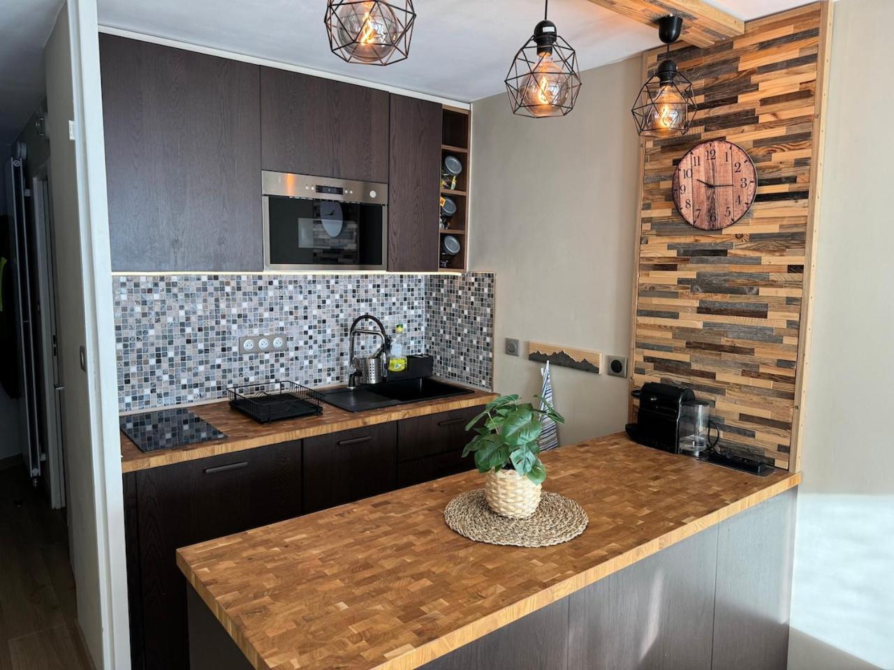 Studio Les Chalmettes 4 Personnes Au Pied Des Pistes Wifi - Balcon - Parking Montgenèvre Zewnętrze zdjęcie